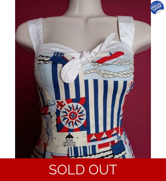 Hello Sailor Dress, UK P&P included